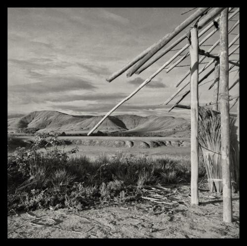 View north from Karakana village with unfinished church in foreground