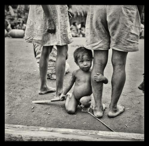 Arekuna indigenous infant at Amokokopai Village